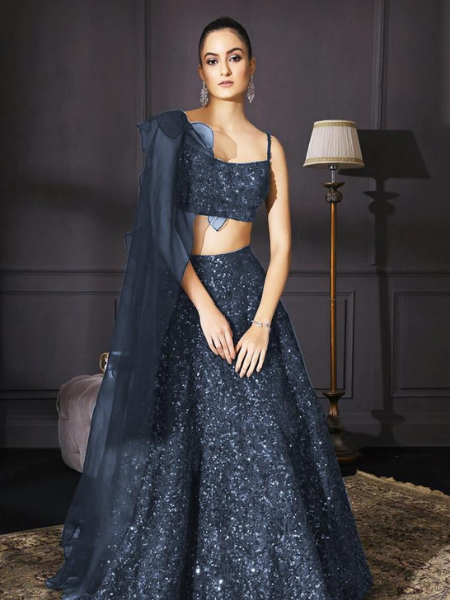 Sequined Lehenga